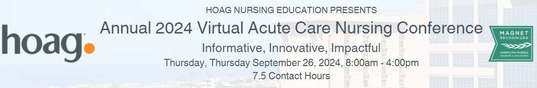 2024 Acute Care Nursing Conference Banner